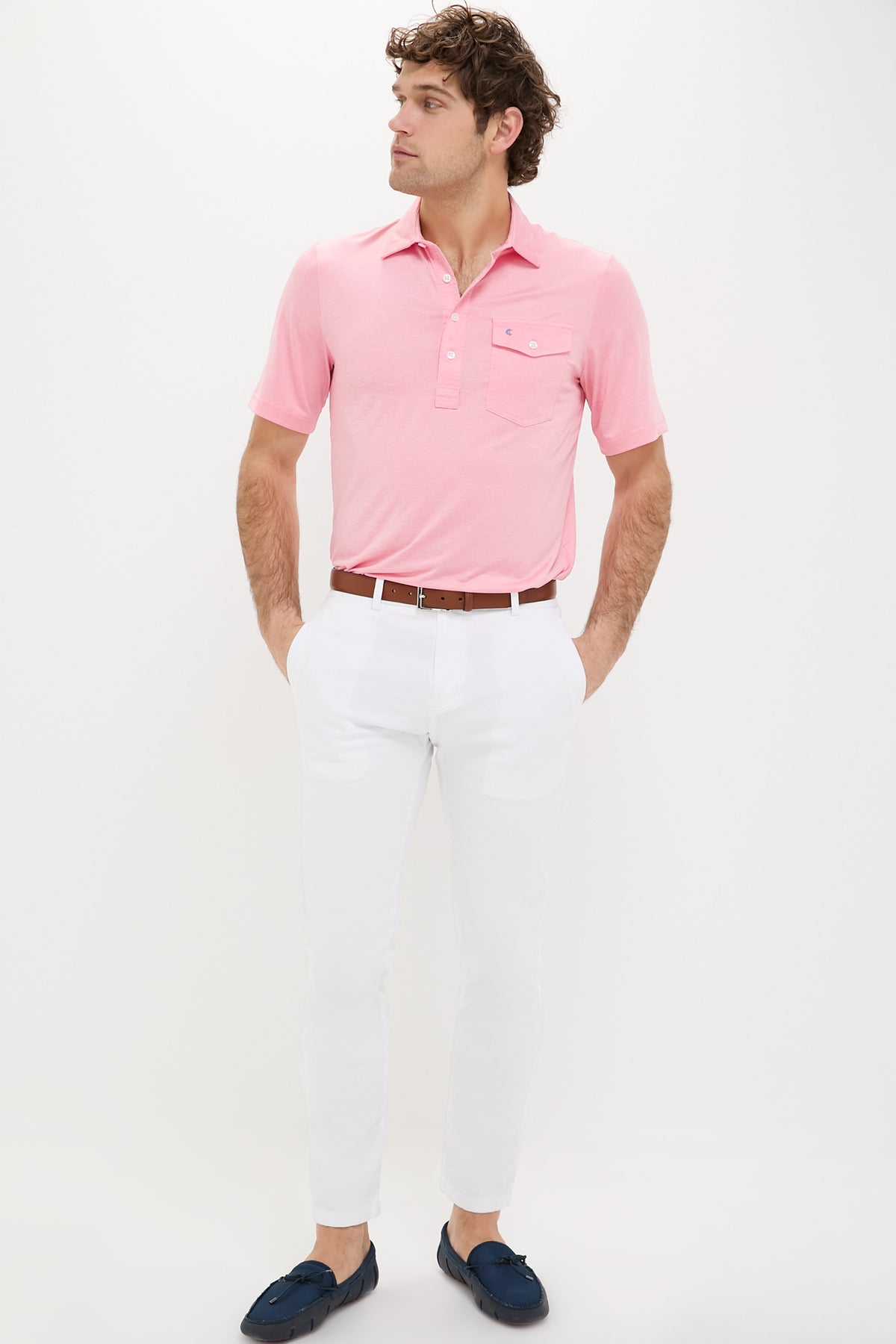 Strawberry Marg Heather Performance Sport Players Shirt
