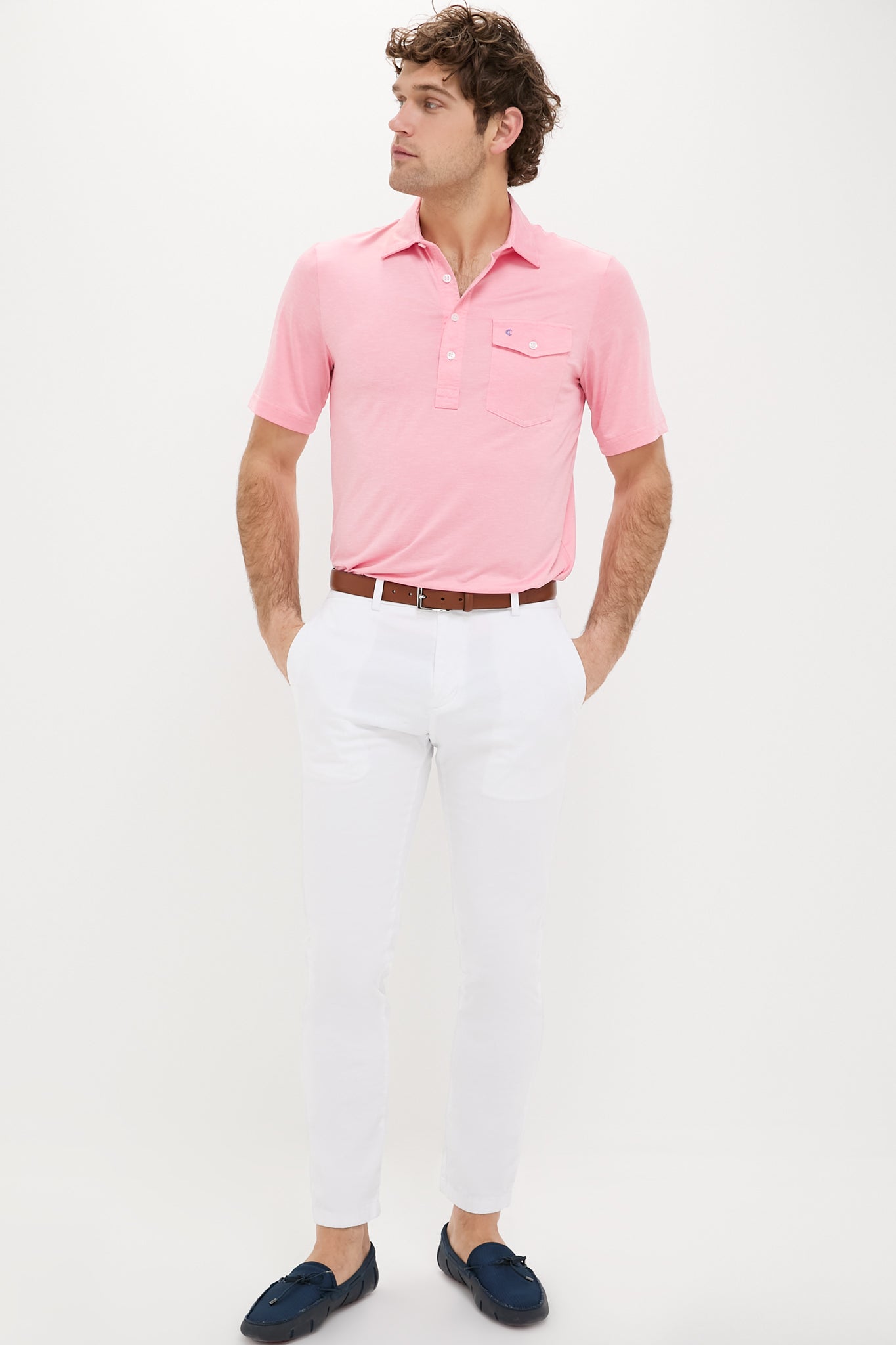 Strawberry Marg Heather Performance Sport Players Shirt