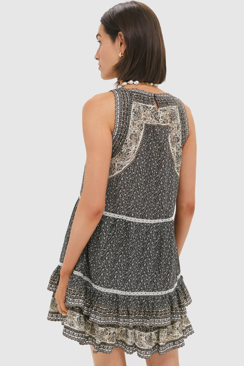 Multi Palma Print Tank Tunic Dress