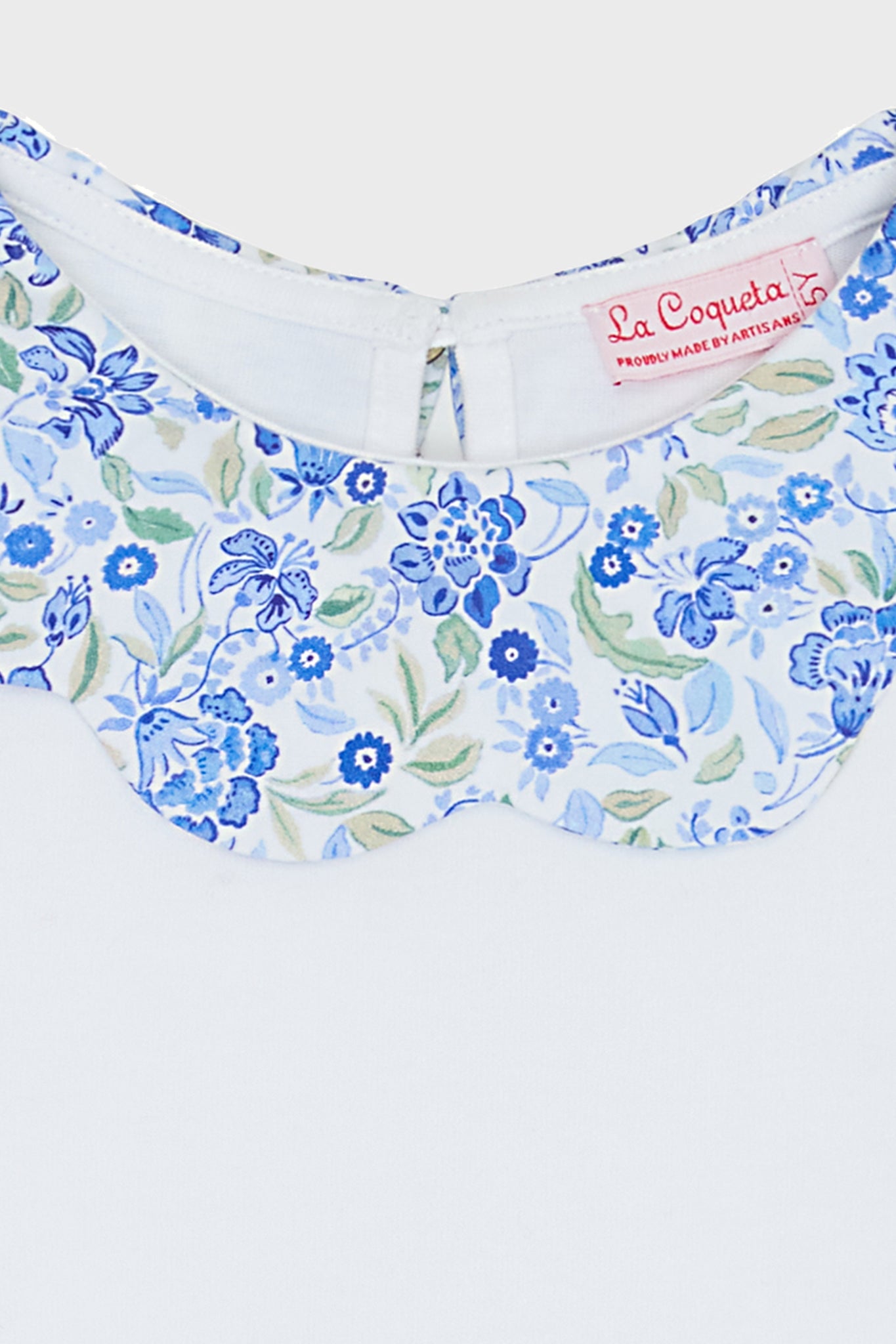Dusty Blue Floral Analia Top