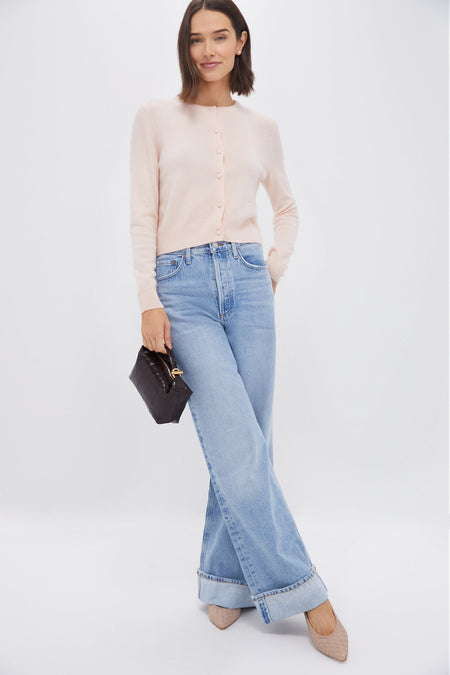 Soft Pink Riley Cashmere Cardigan Tuckernuck