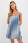 Lake Blue Stripe Cassie Dress