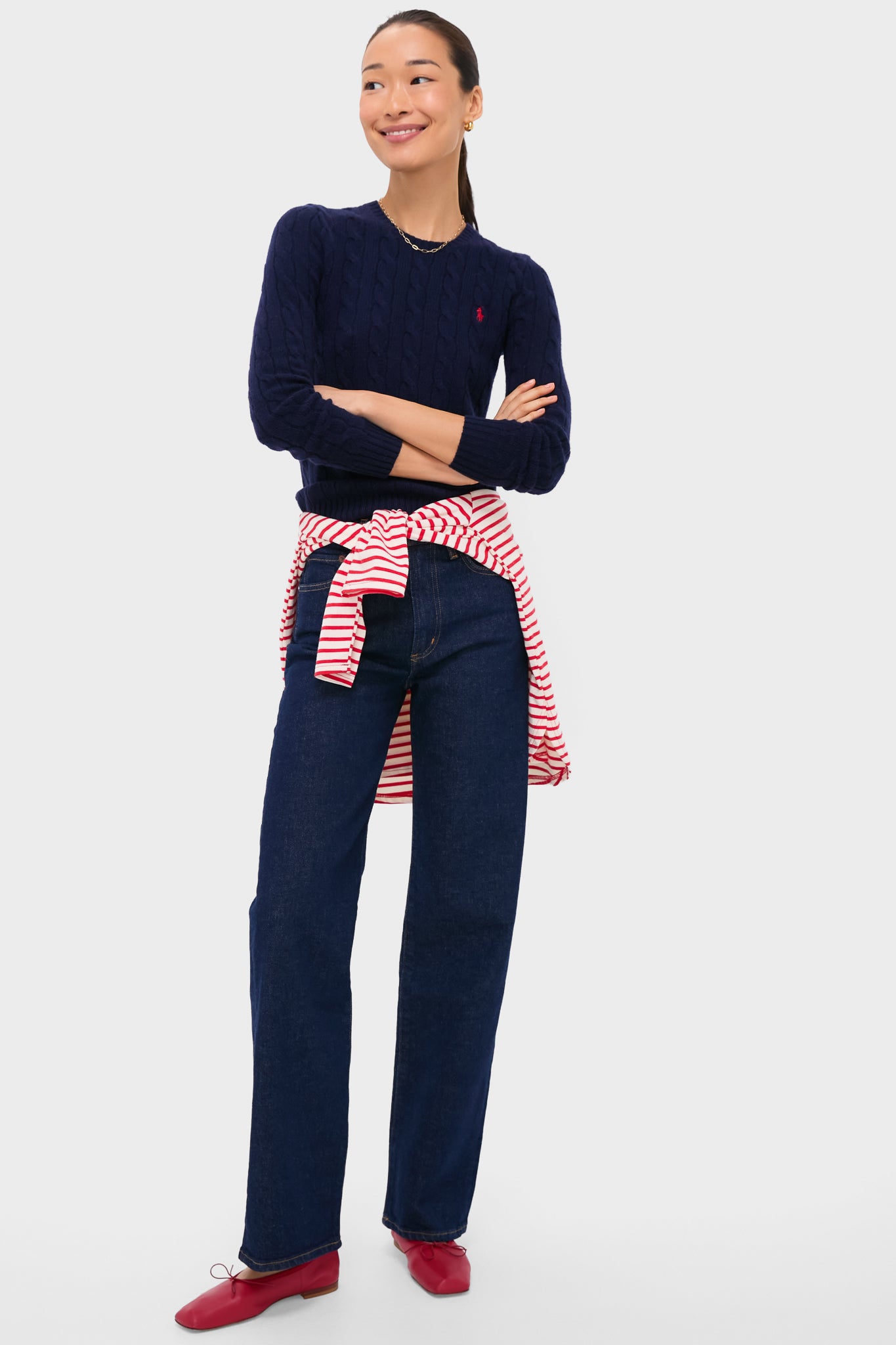 Navy Juliana Longsleeve Pullover | Polo Ralph Lauren