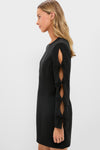 Black Bow Sleeve Belinda Mini Dress