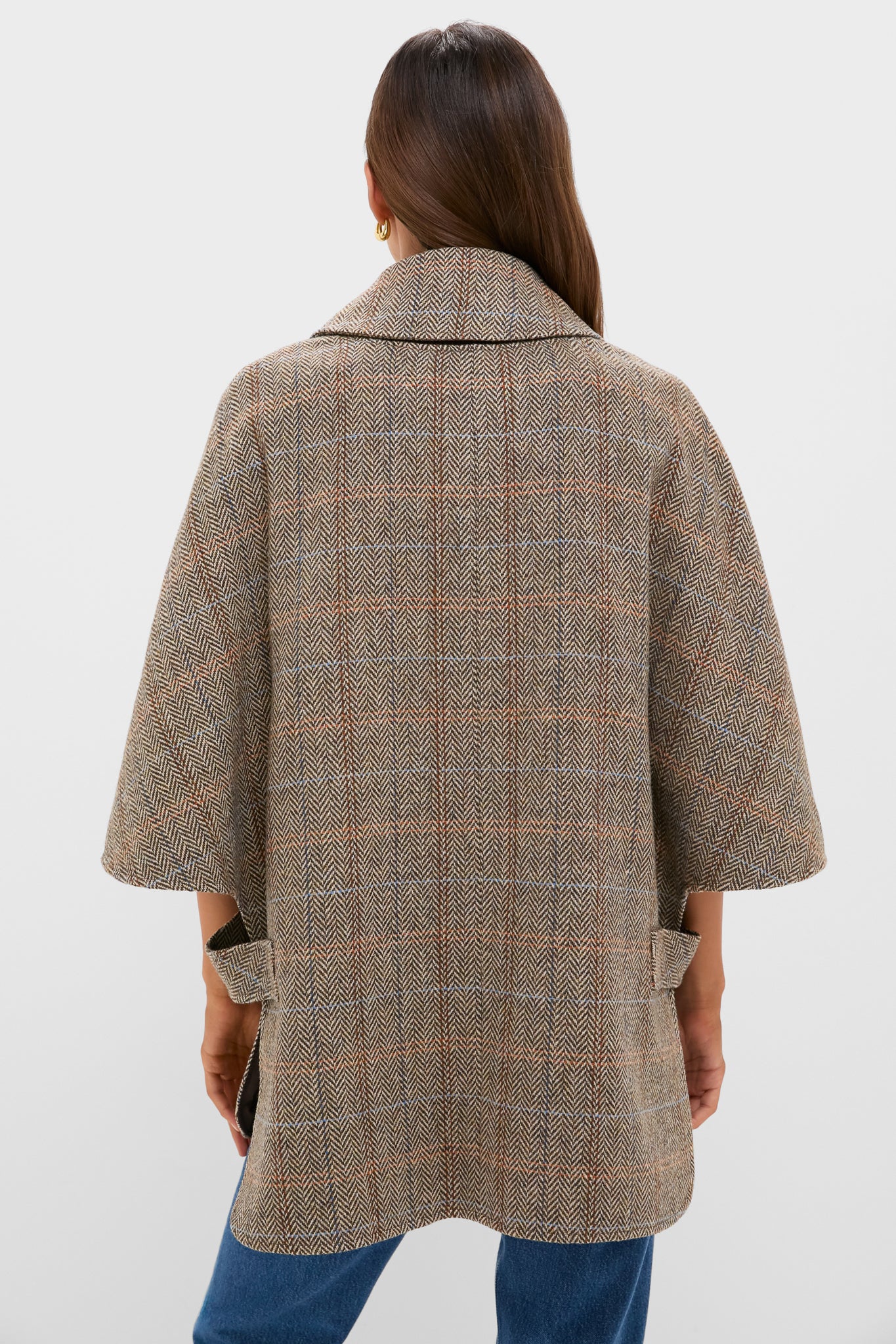Herringbone Stewart Poncho