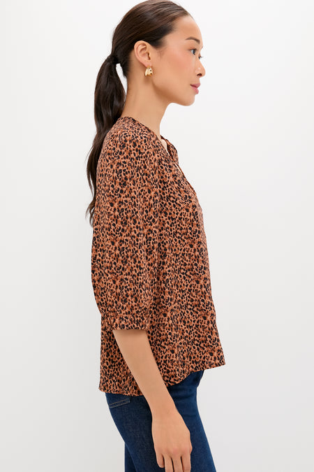 Leopard Hollis Top