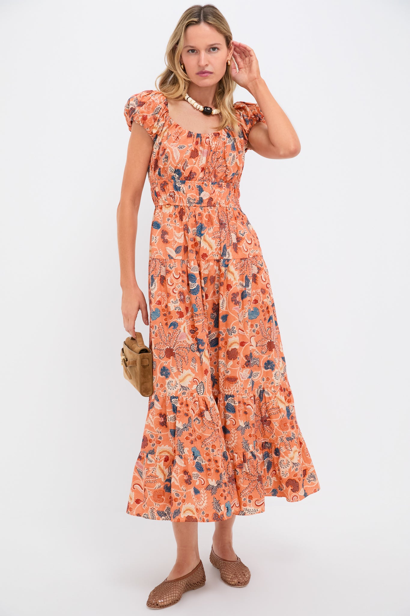 Acorn Suede Veronica Beard Dash Clutch