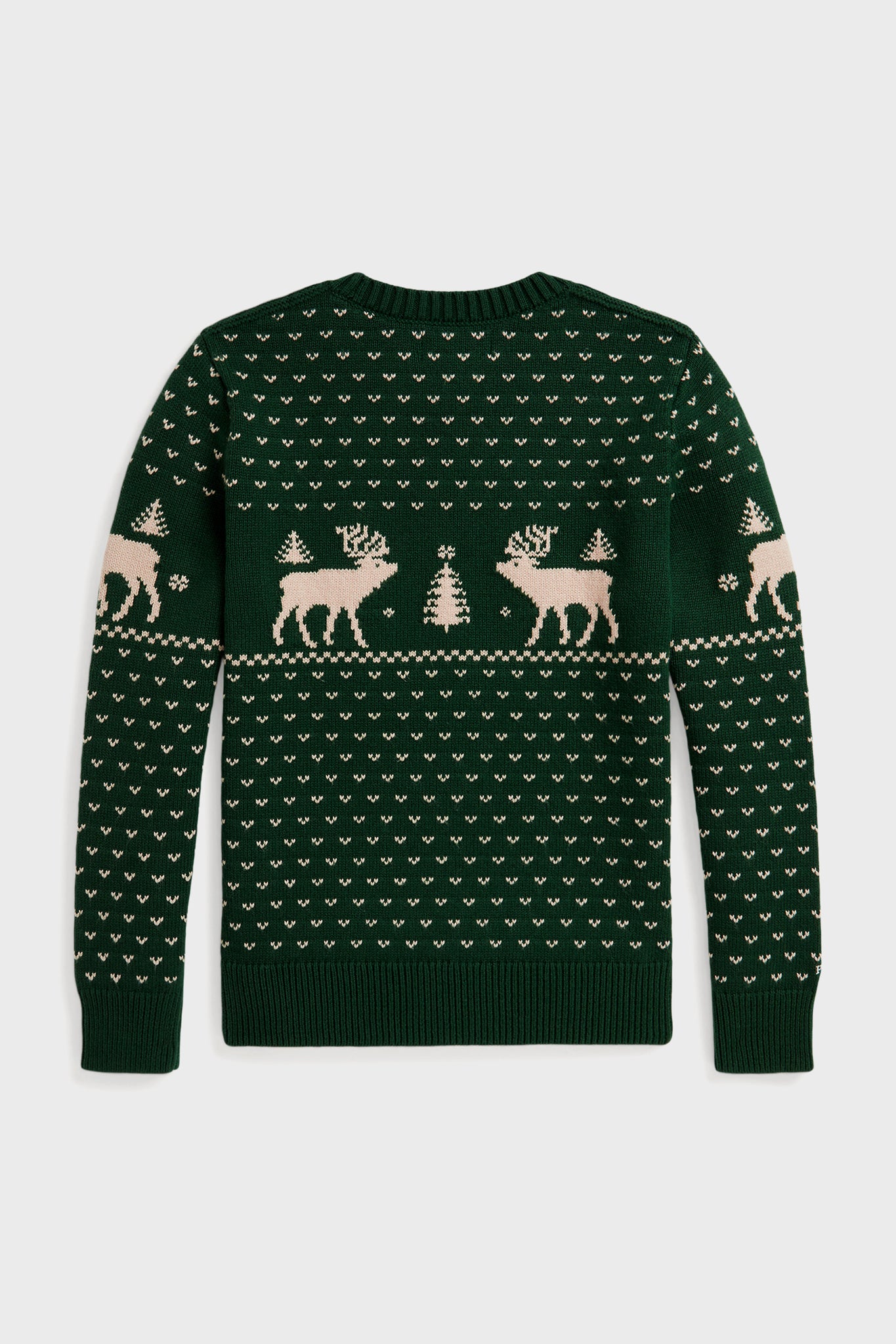 Boys Long-Sleeve Reindeer Sweater Coverall