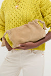 Latte Small Suede Stash Crossbody