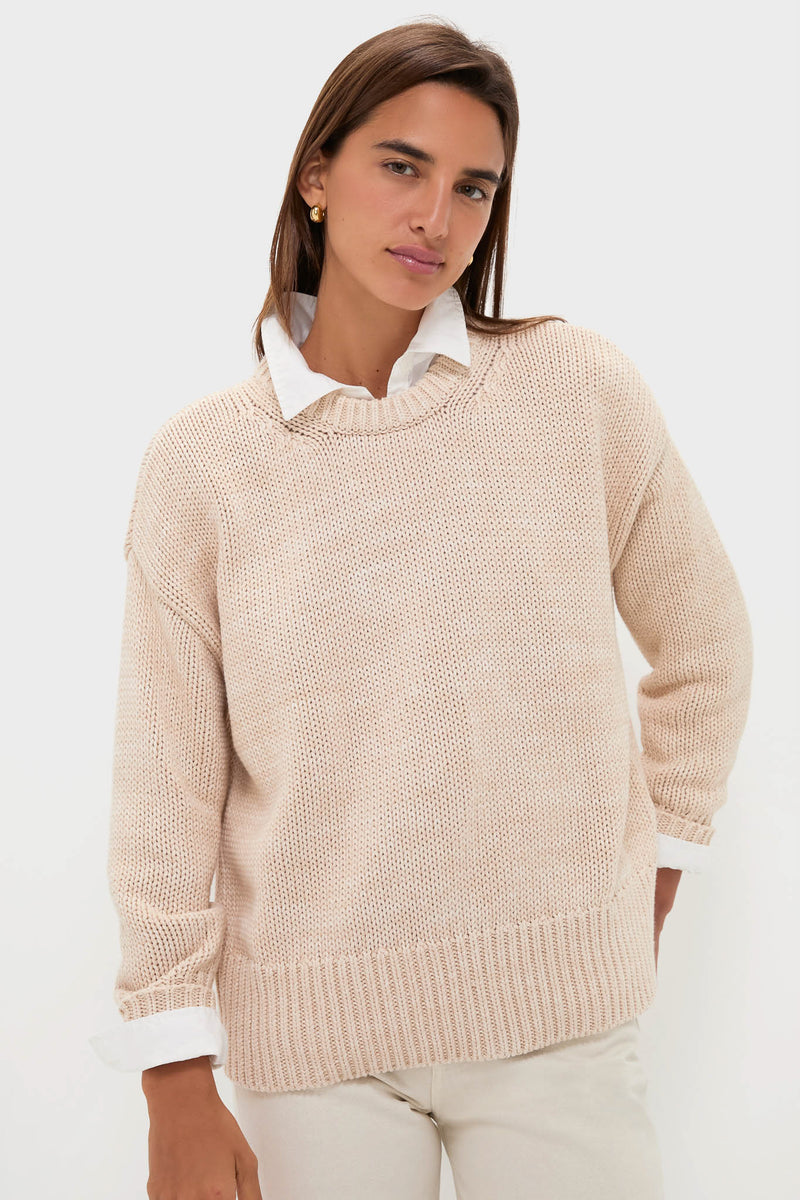 Sandstone Cotton Cliff Crewneck Sweater