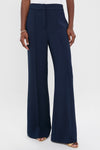 Navy Crepe Versailles Pant