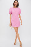 Pink Tweed Kit Mini Dress