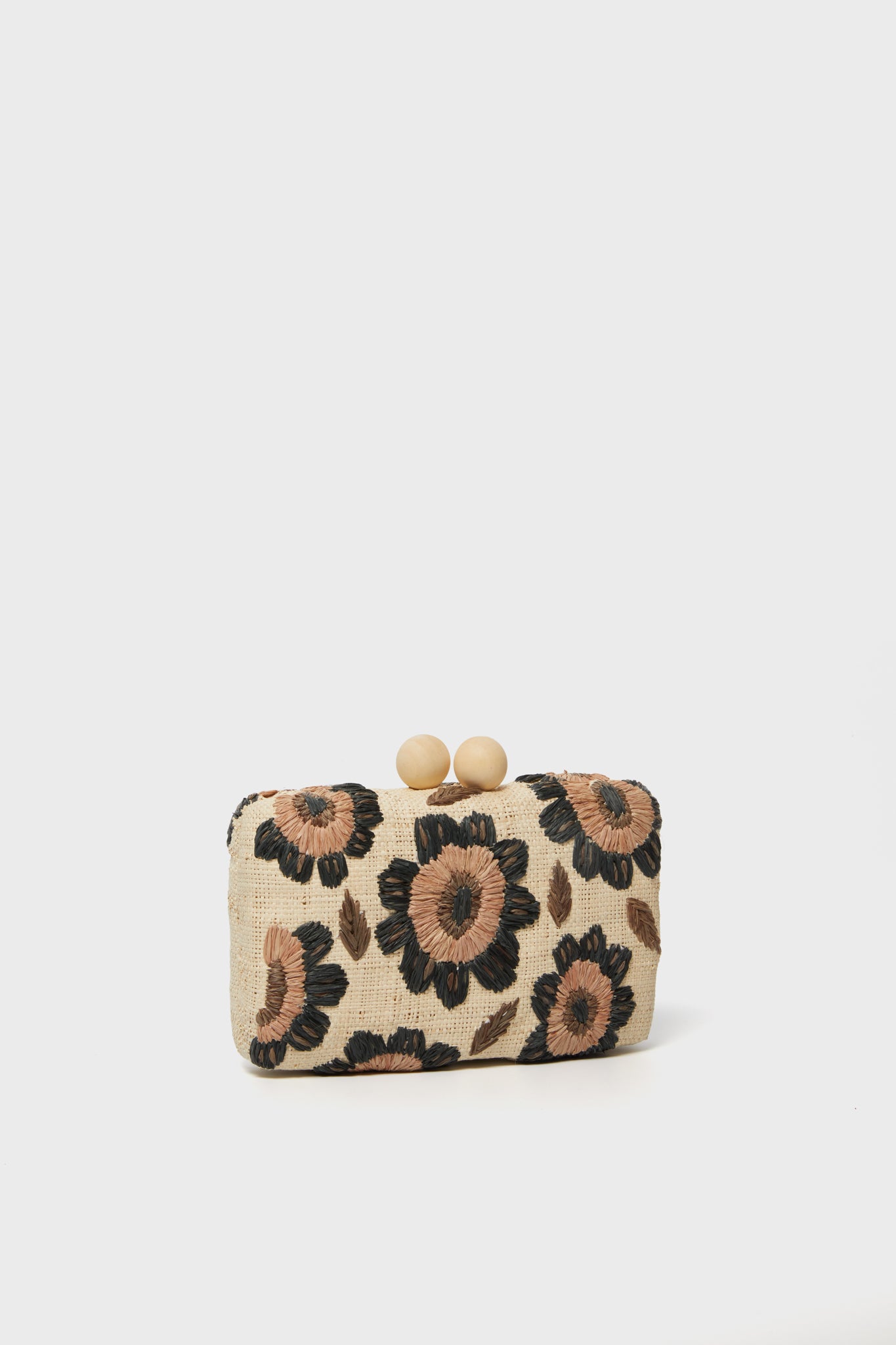 Brown Floral Bryn Clutch