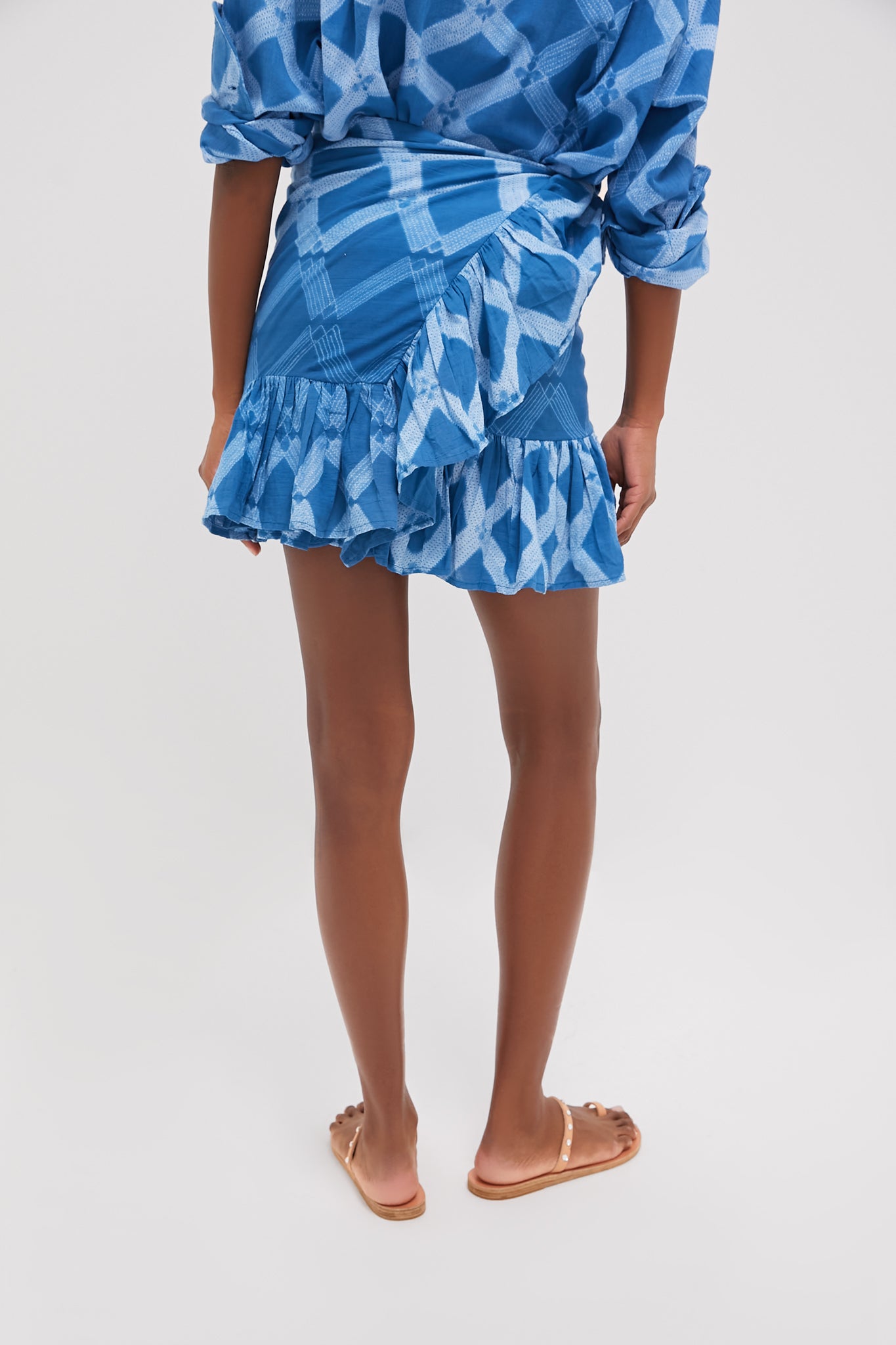 Sapphire Path Short Ruffle Power Pareo