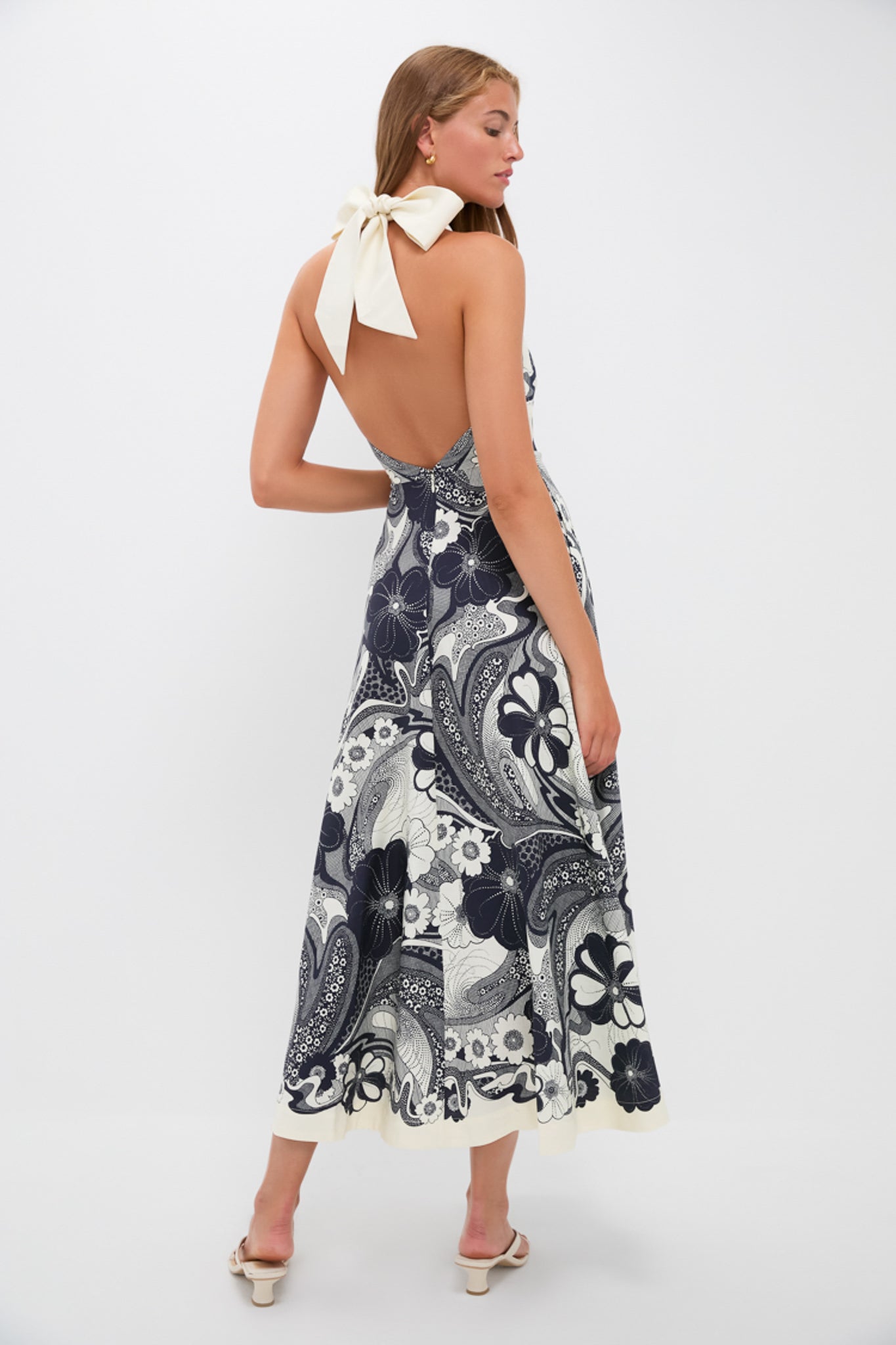 Navy Mickey Midi Dress