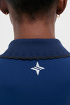 Navy Long Sleeve Performance Jersey Caroline Polo
