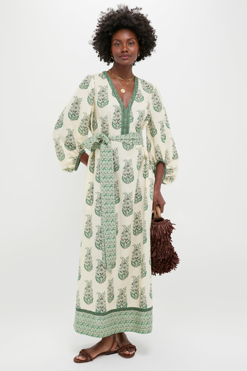 Jade Terrace Cotton Linen Rollins Dress