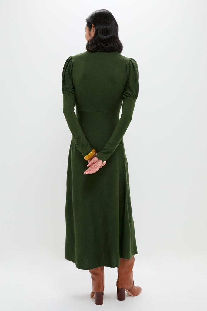 Pomander Place Olive Brielle Sweater Dress Olive / S Pomander Place Olive Brielle Sweater Dress Olive / S