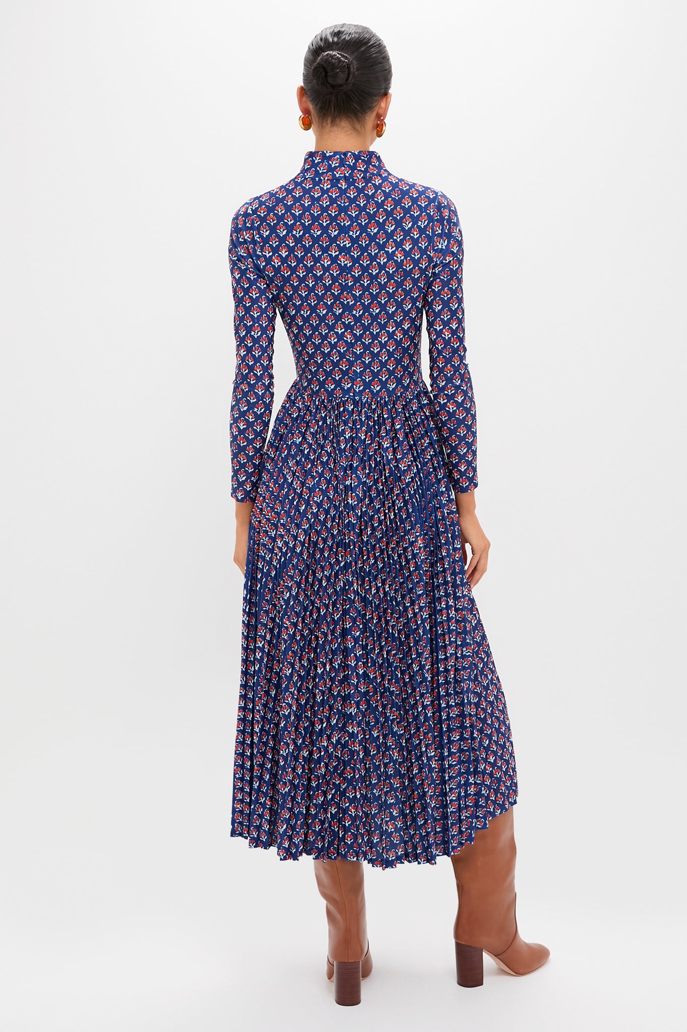 Autumn Fleur Navy Sabine Dress | Hunter Bell