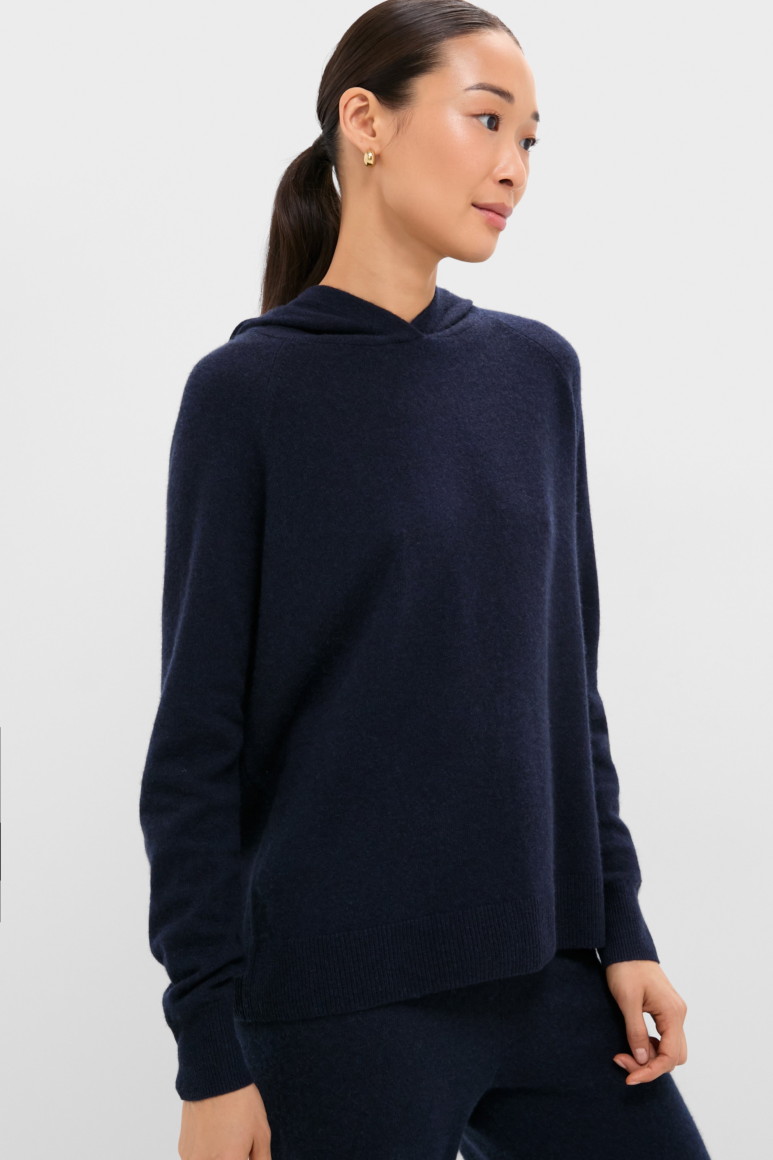 Navy Cashmere Jane Hoodie | Tuckernuck