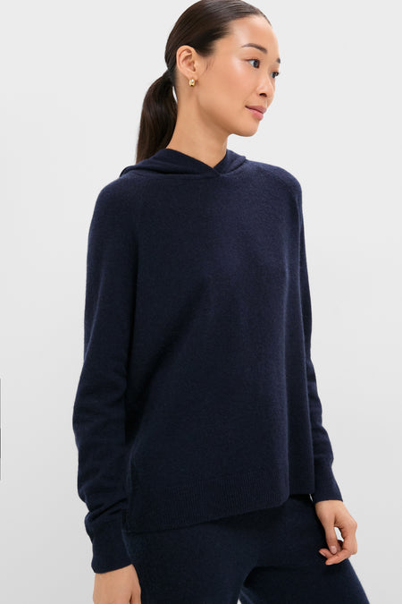 Navy Cashmere Jane Hoodie