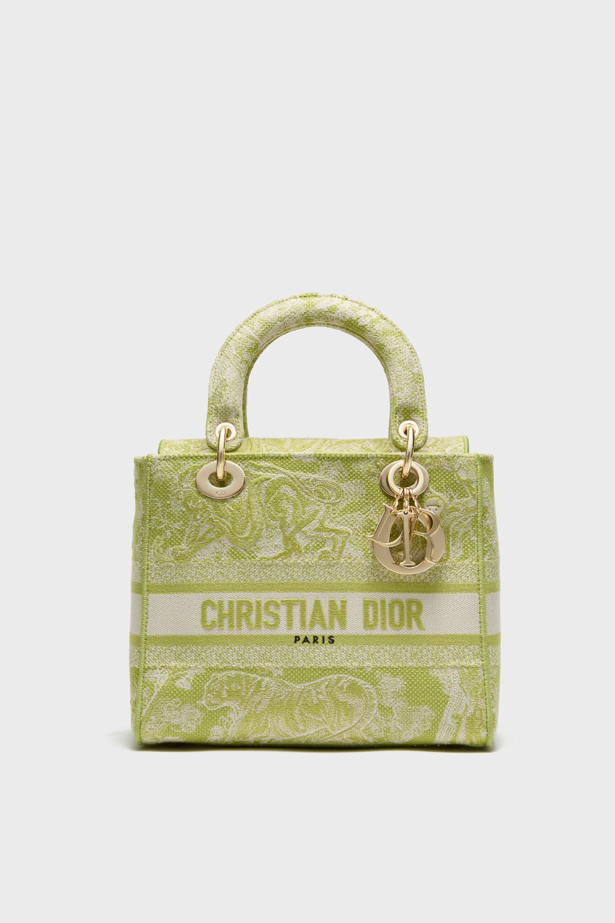 DIOR Embroidered Canvas Toile De Jouy Lady D-Lite Bag