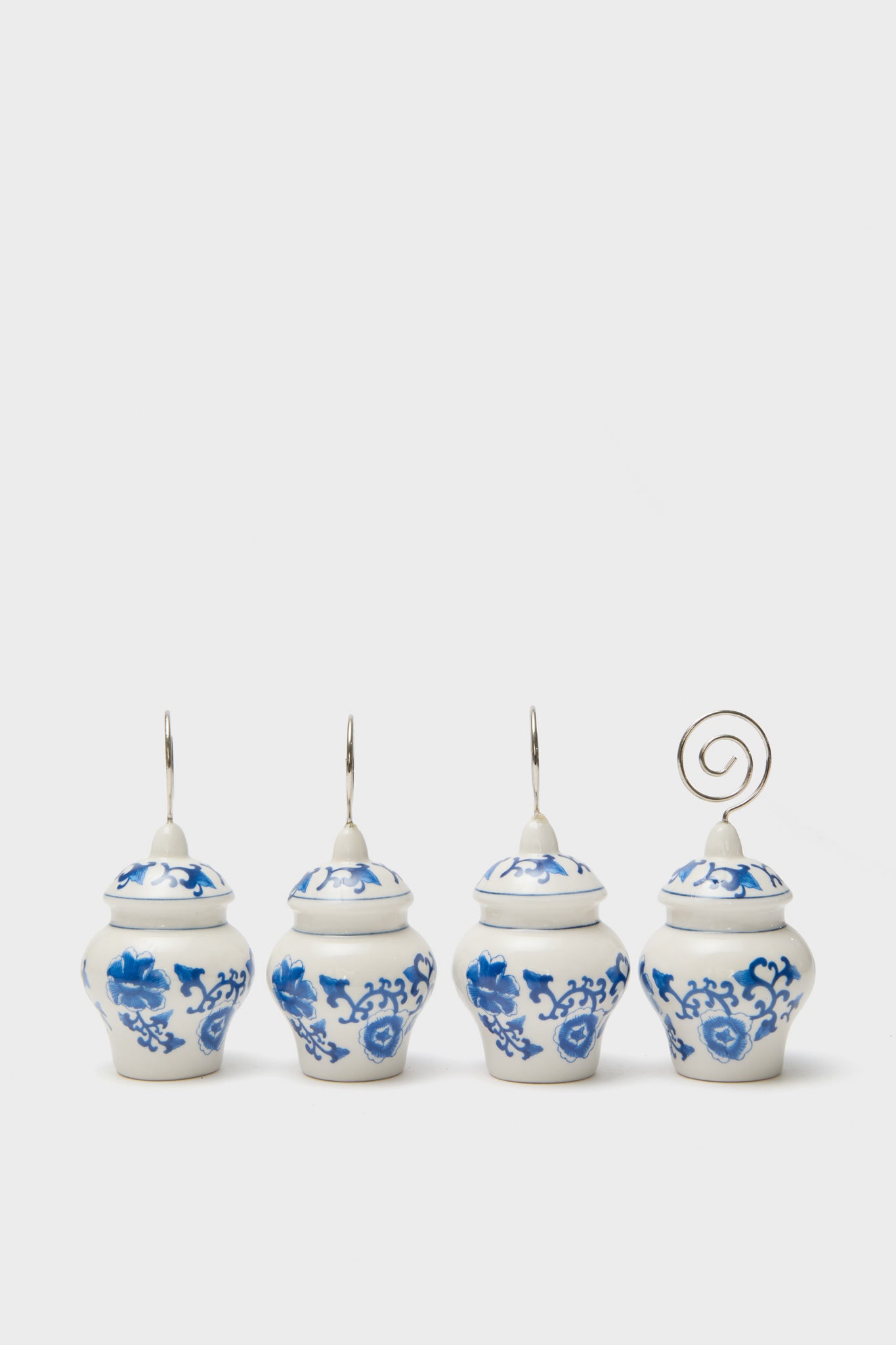 Set of 4 Ginger Jar Placecard Holders in Gift Box