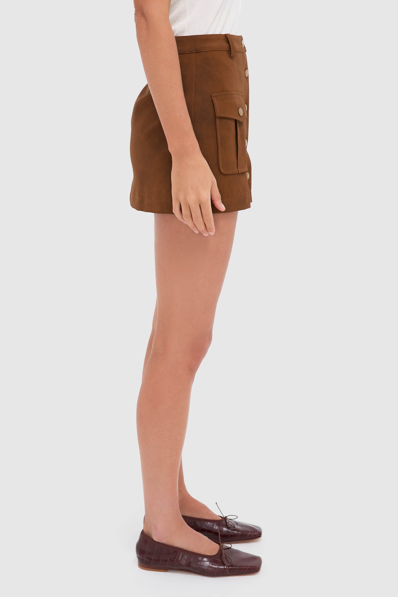 Brown Eloise Mini Skirt