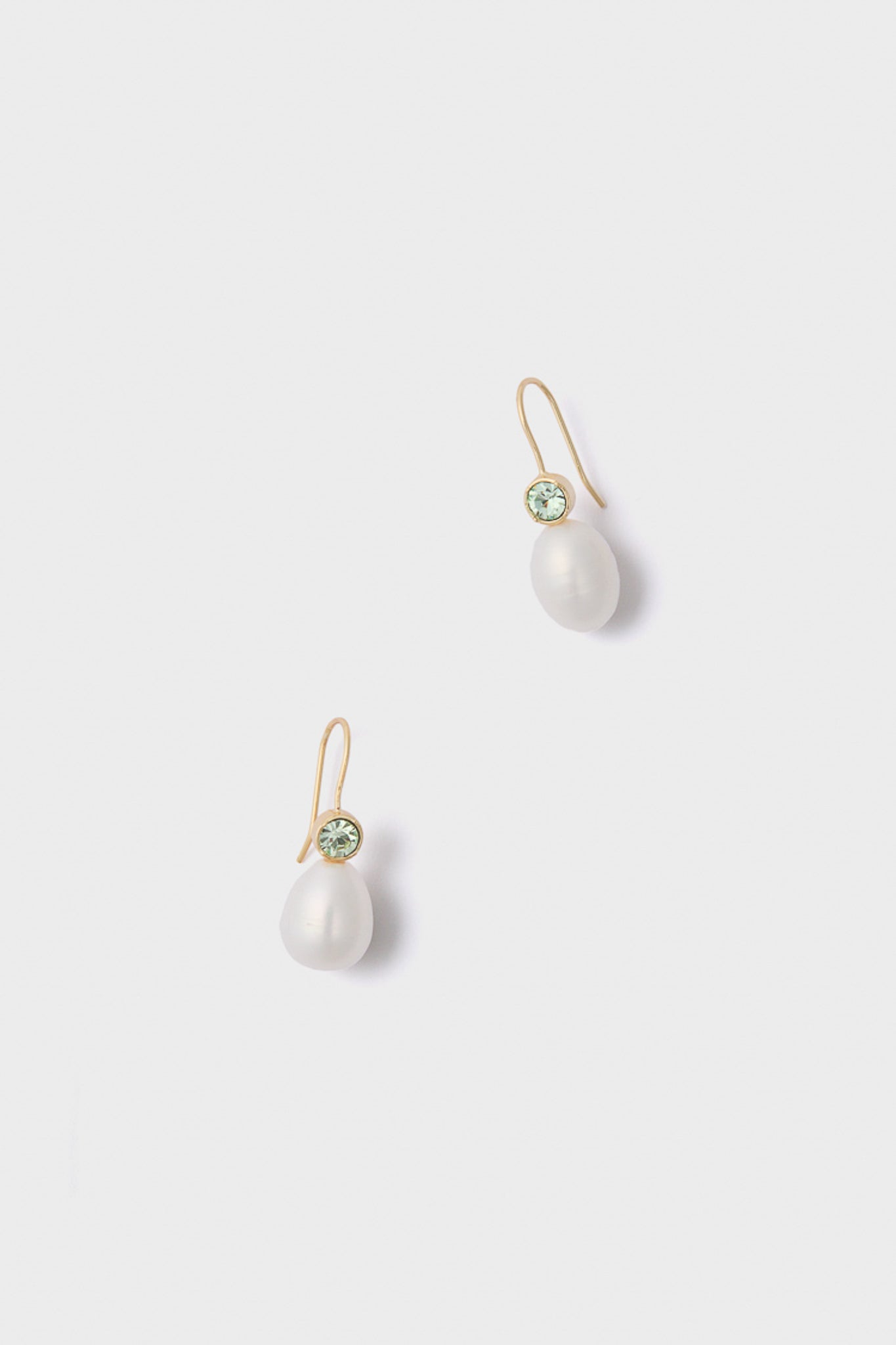 Mint Ellie Pearl Drop Earrings