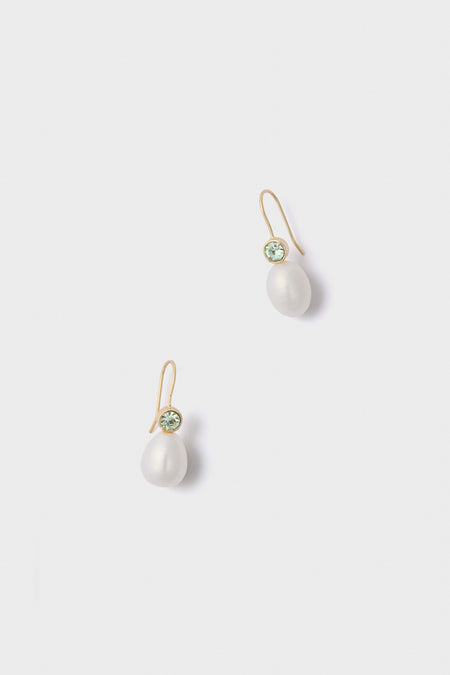 Mint Ellie Pearl Drop Earrings