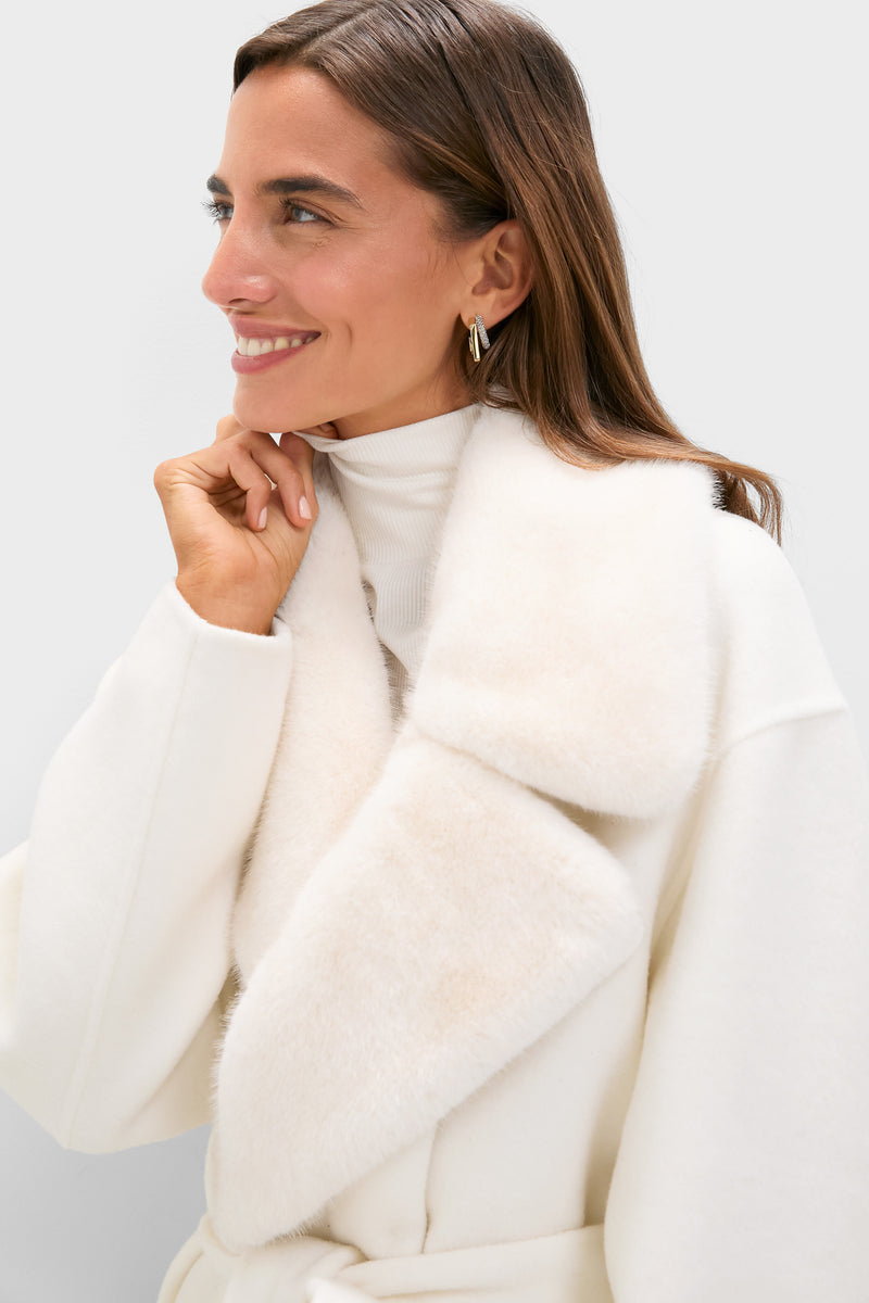 Ivory Wool Trinity Coat