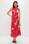 Barn Red Rose Printed Classic Bennet Dress