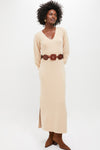 Almond Knit Anya Midi Dress