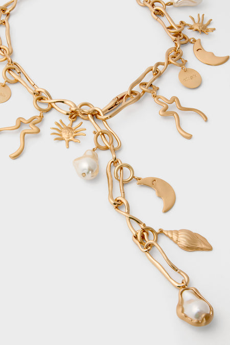 Brushed Brass Astrid Choker