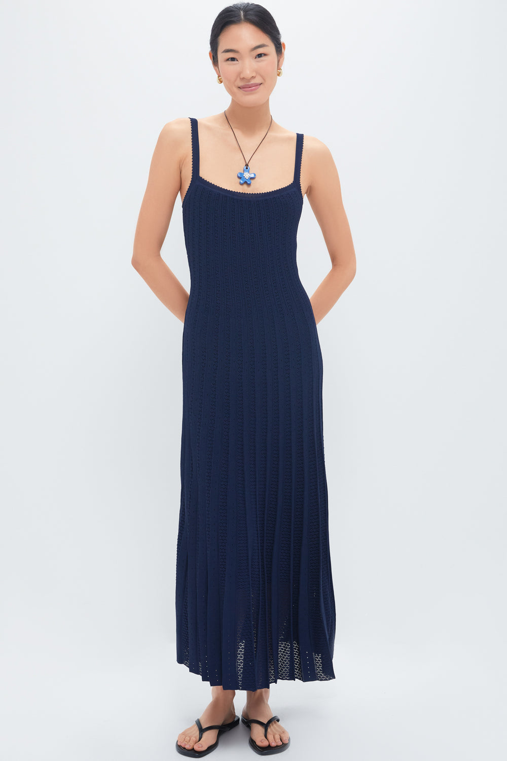 Navy Ellen Dress | STAUD Navy Ellen Dress | STAUD