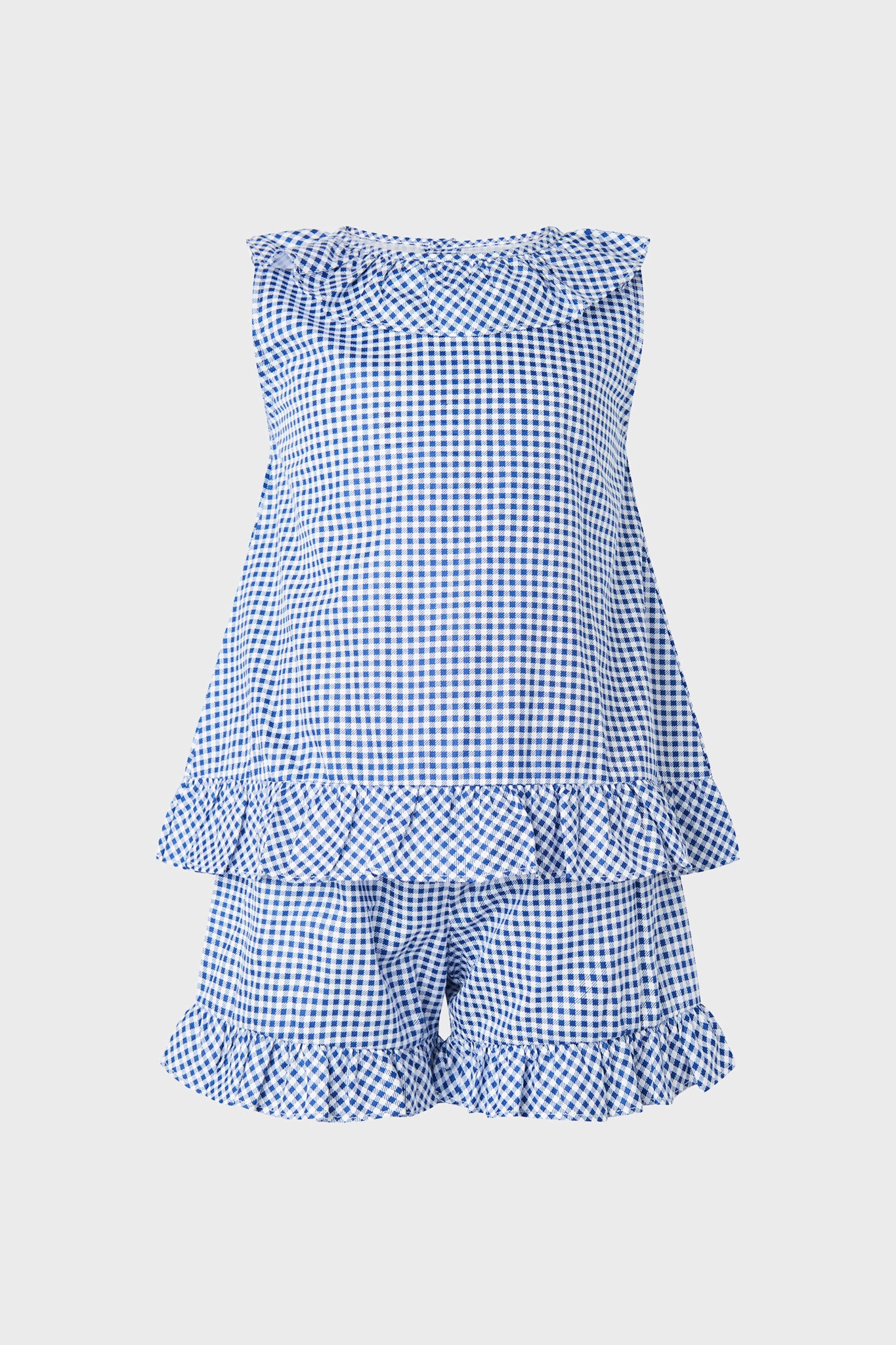 Gingham Frill Top & Short Set