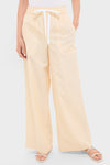 Ivory and Yellow Main St Pant