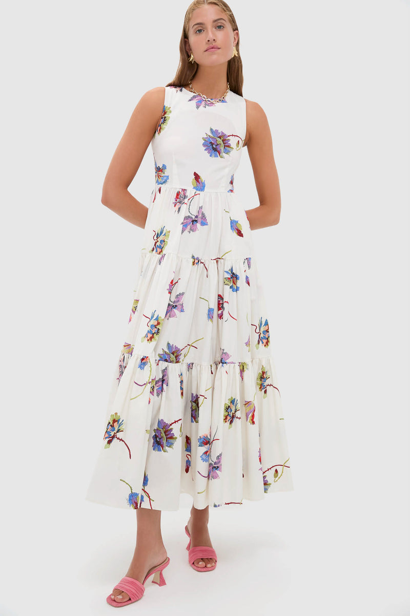 Infiorata Sleeveless Big Dress