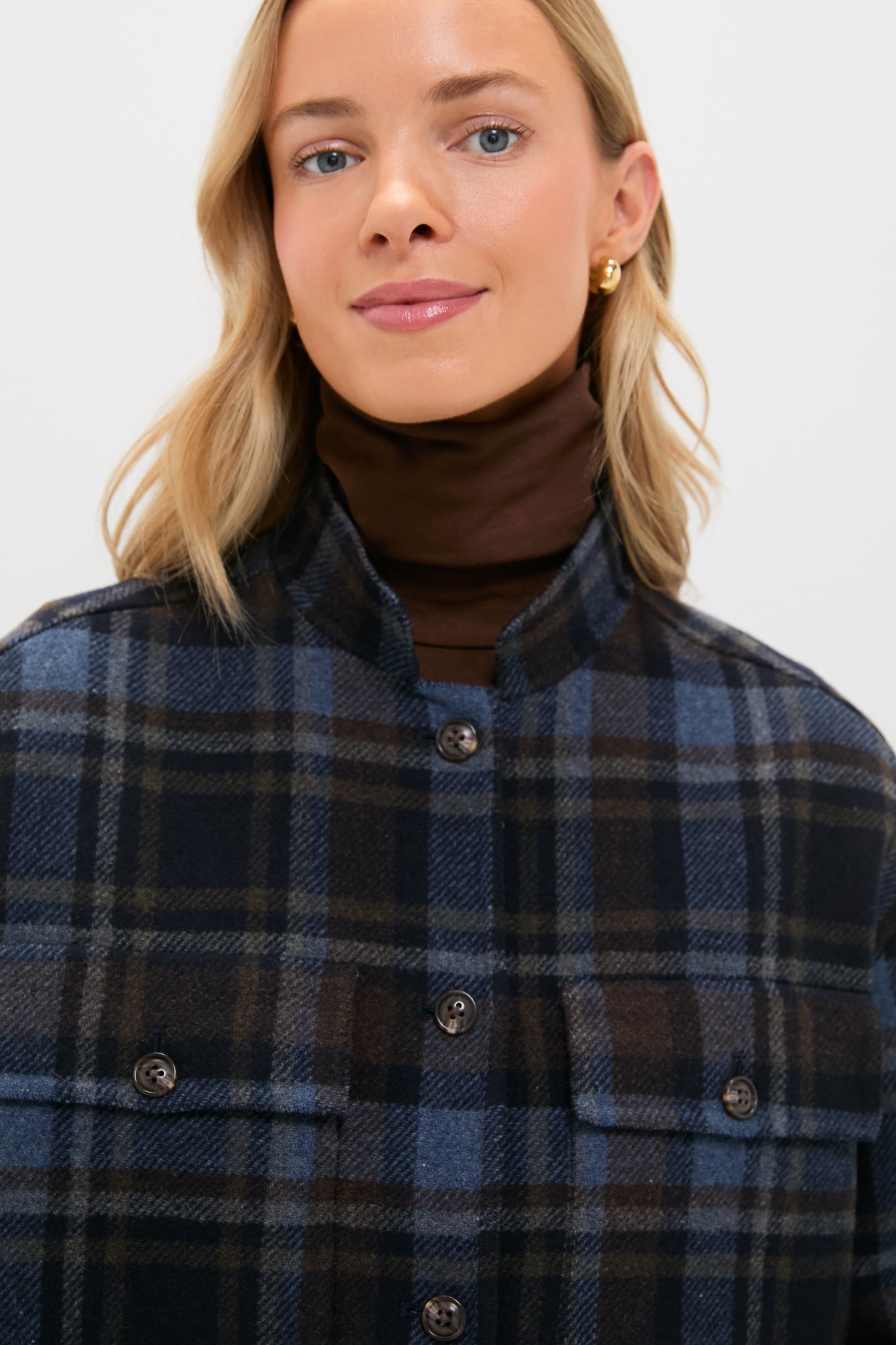 Navy and Plaid Reversible Bonnie Jacket | Tuckernuck