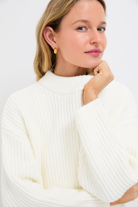 Winter White Crewneck Jack Sweater