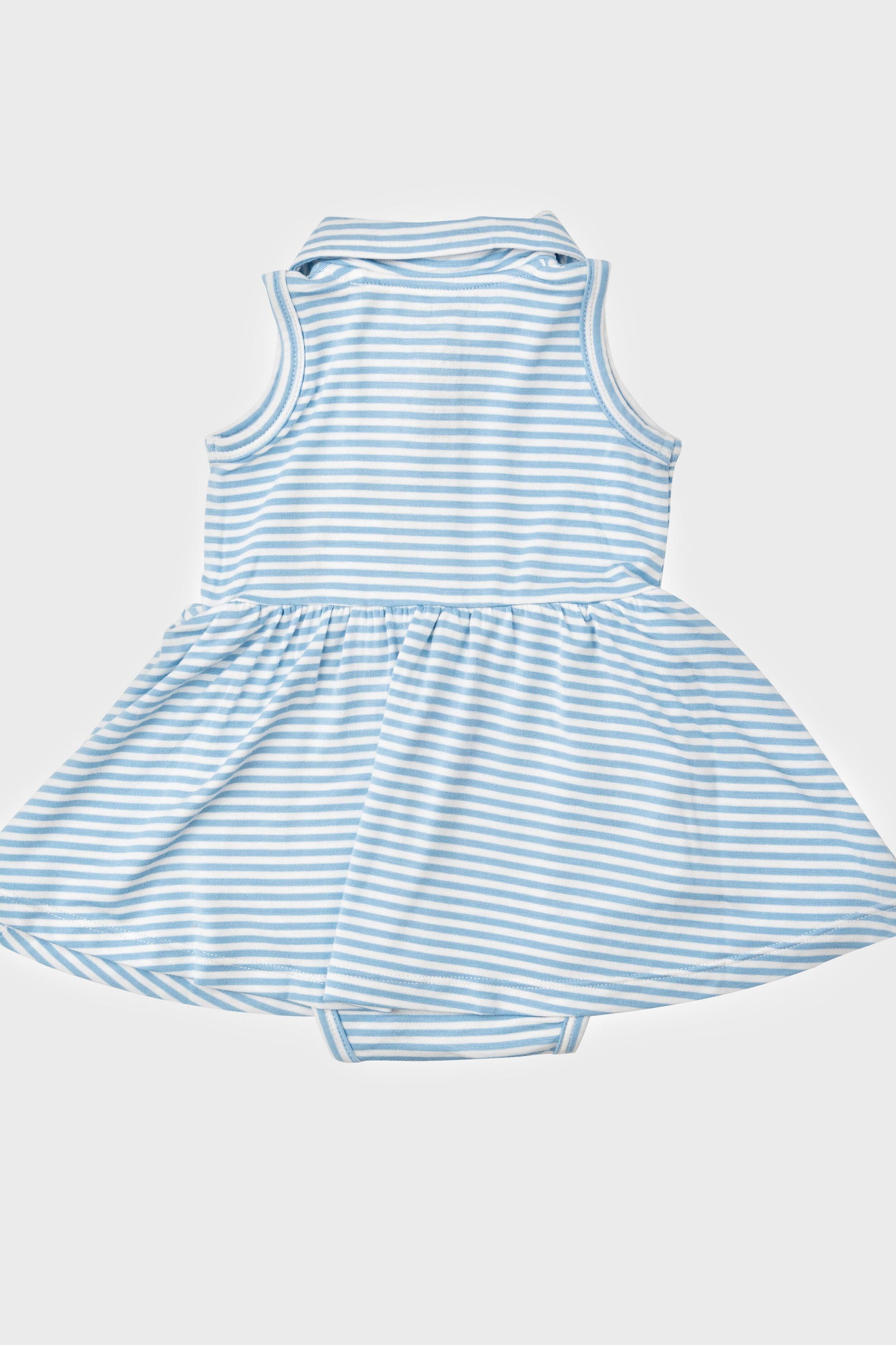 Blue Stripe Golf Tank Bodysuit Dress