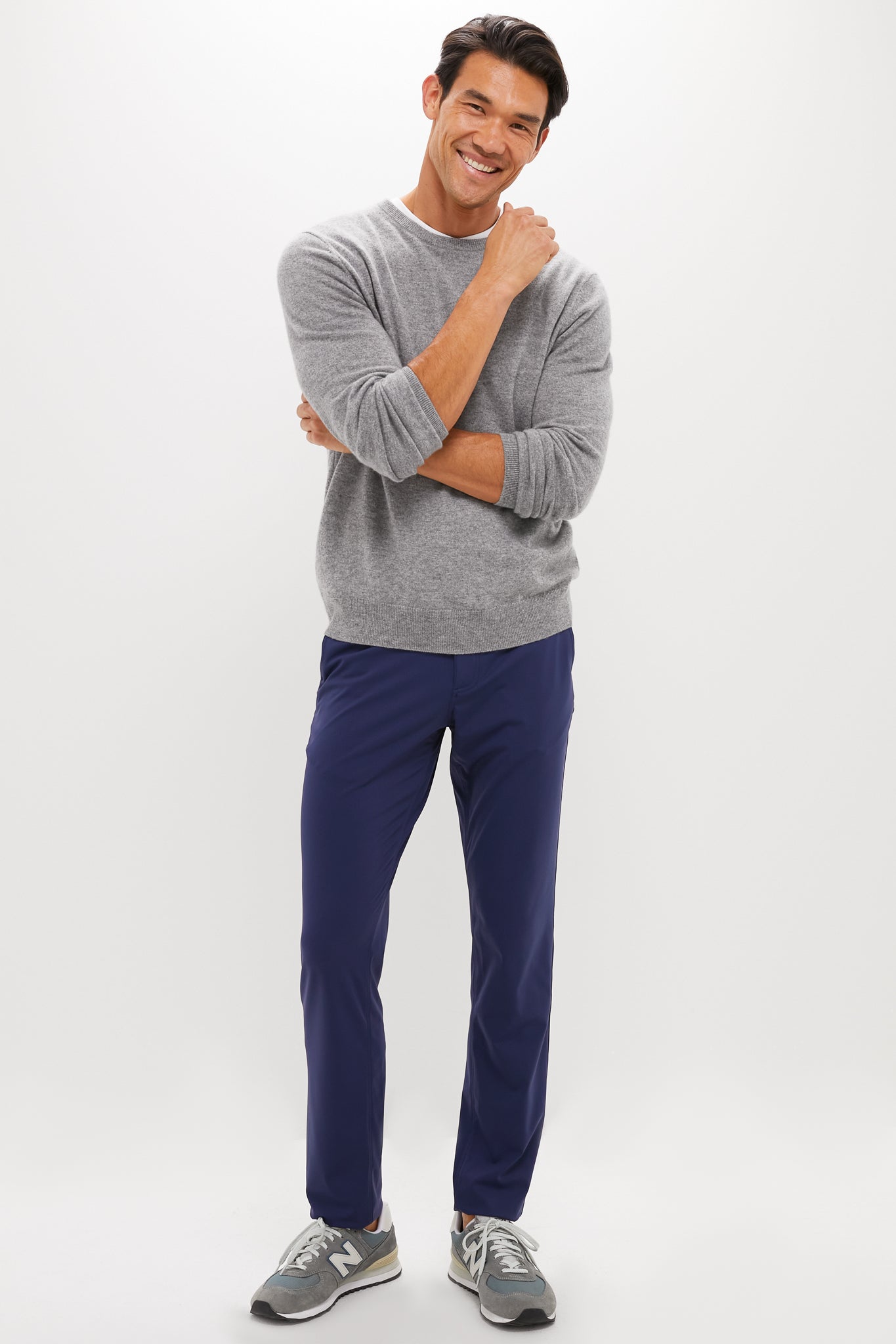 Navy Bradley Pull-on Trouser (32" Inseam)