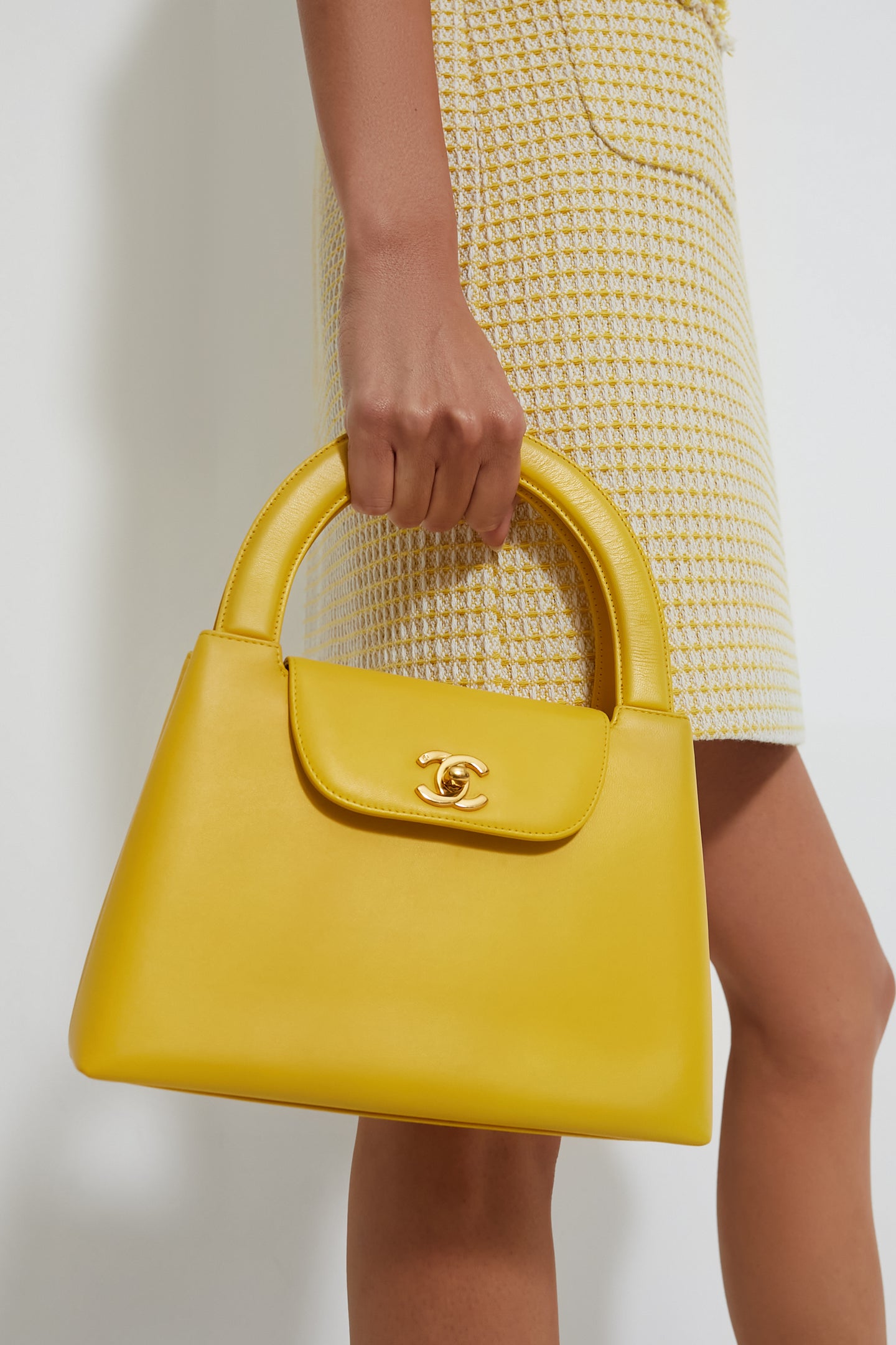 CHANEL Yellow Kelly Bag