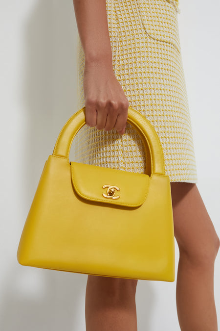 CHANEL Yellow Kelly Bag
