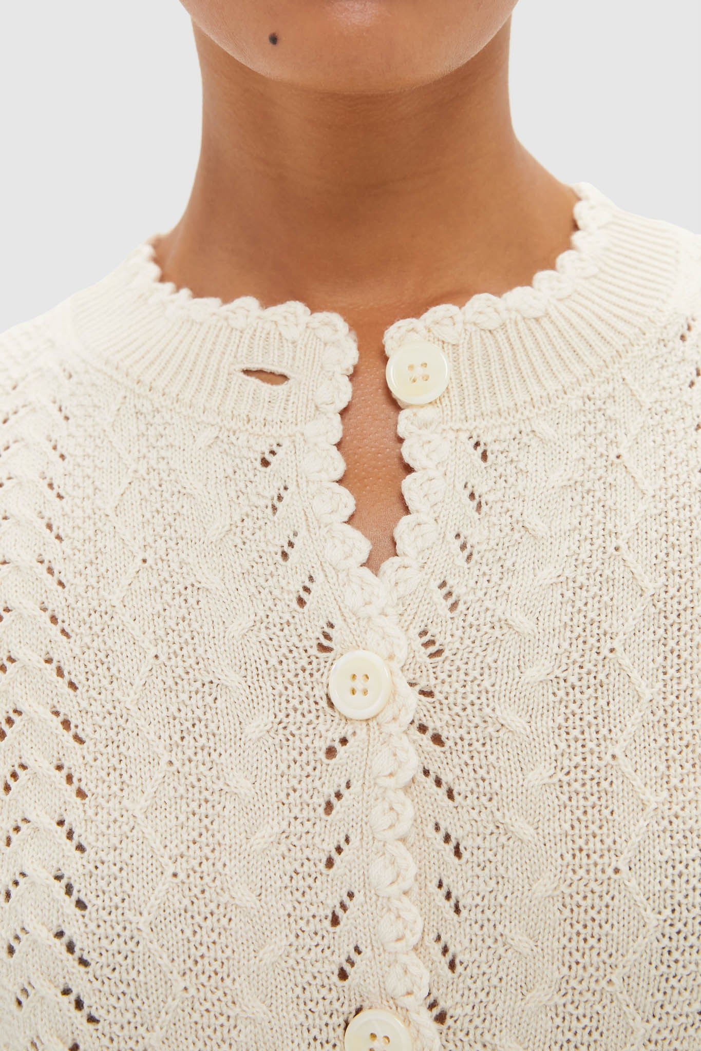 Champagne Annalise Cardigan | Alex Mill