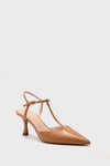 Tan Leather Margot Heels