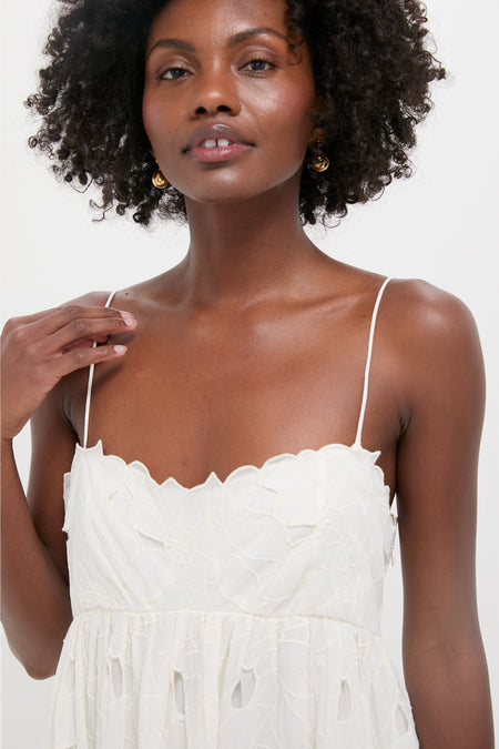 Chalk Marina Empire Cami Midi Dress