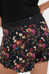 Baroque Floral Scallop Performance Jersey Marisa Short
