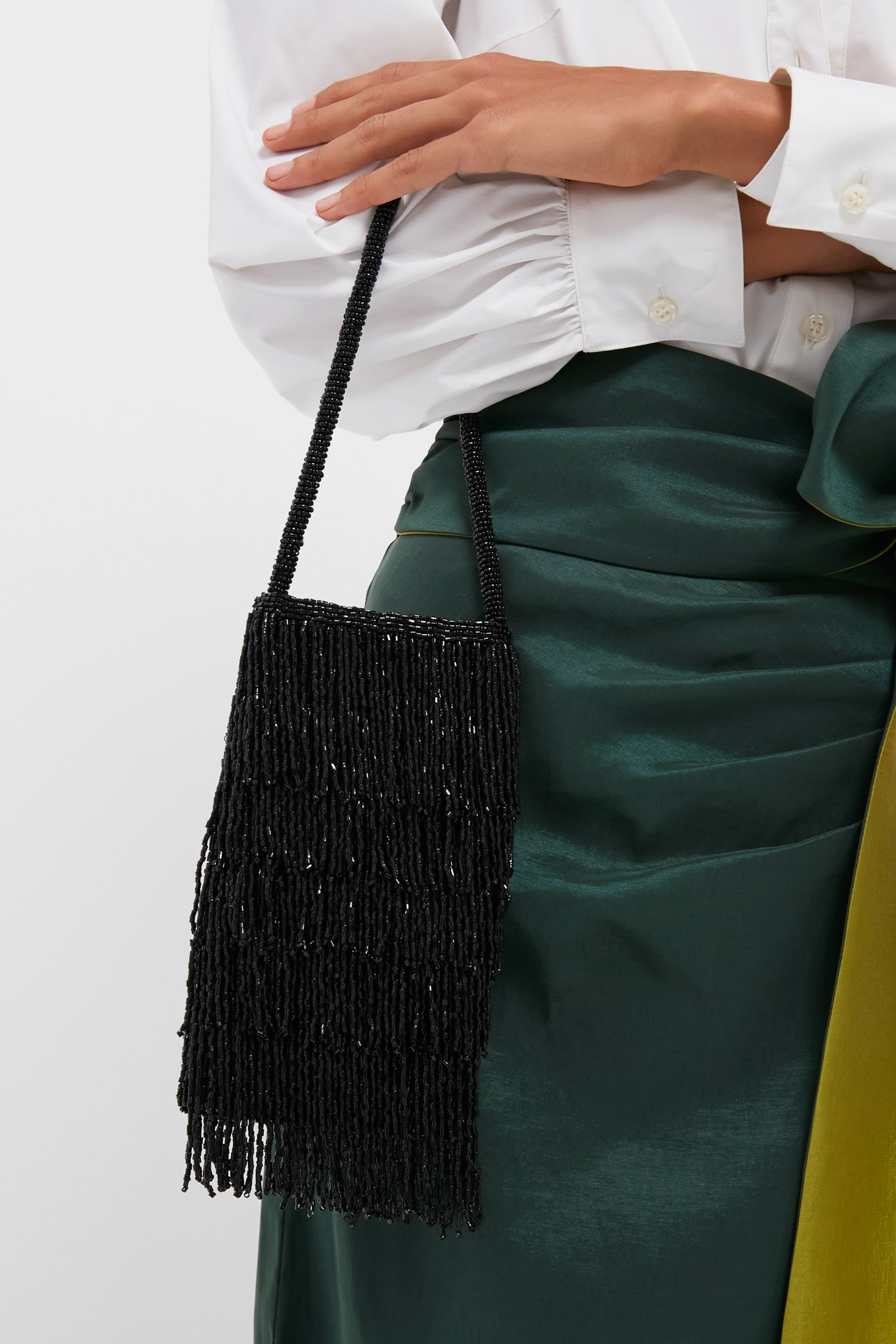 Black Beaded Josephine Mini Bag | Tuckernuck Accessories