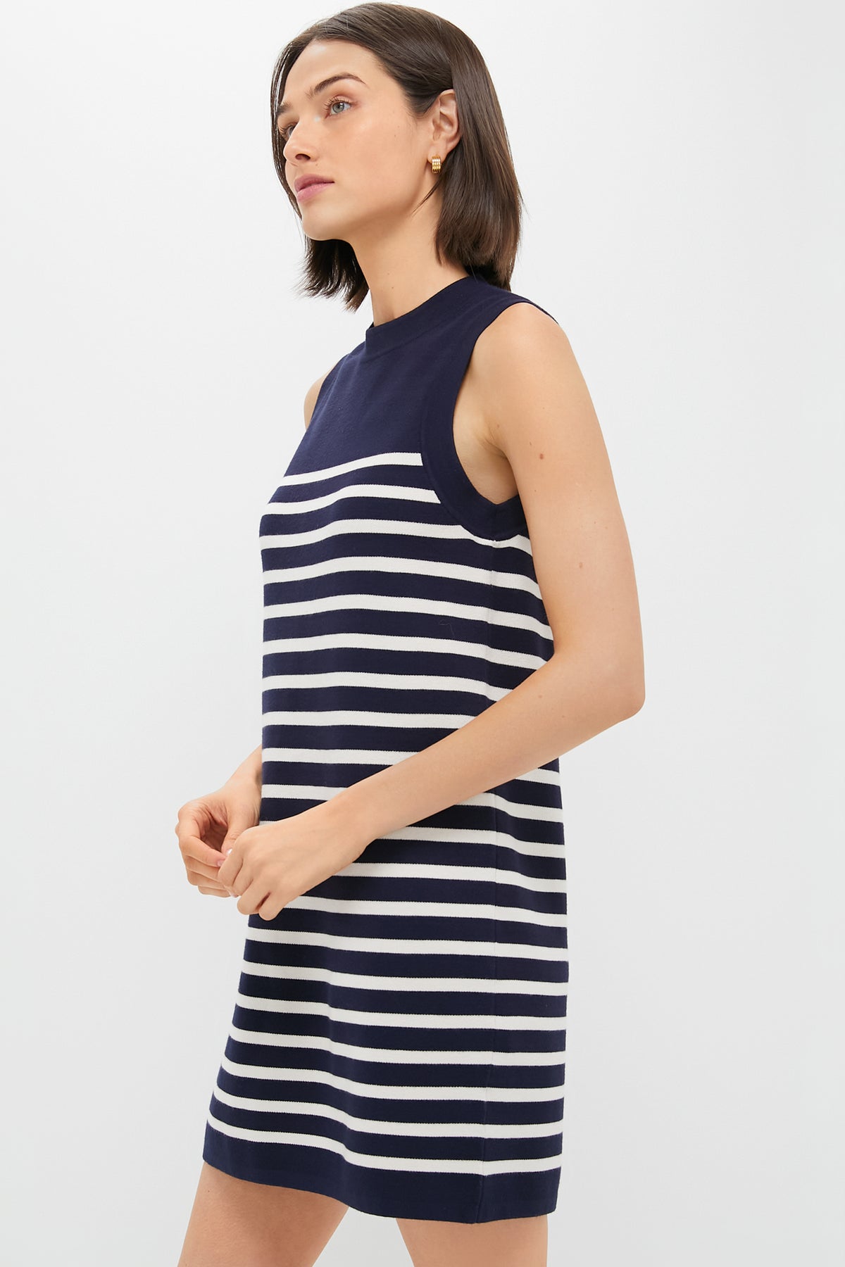 Navy and White Stripe Knit Marie Dress